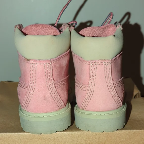 🩷 Timberland Kids Pink Boots | Toddler 8 - Picture 6 of 15